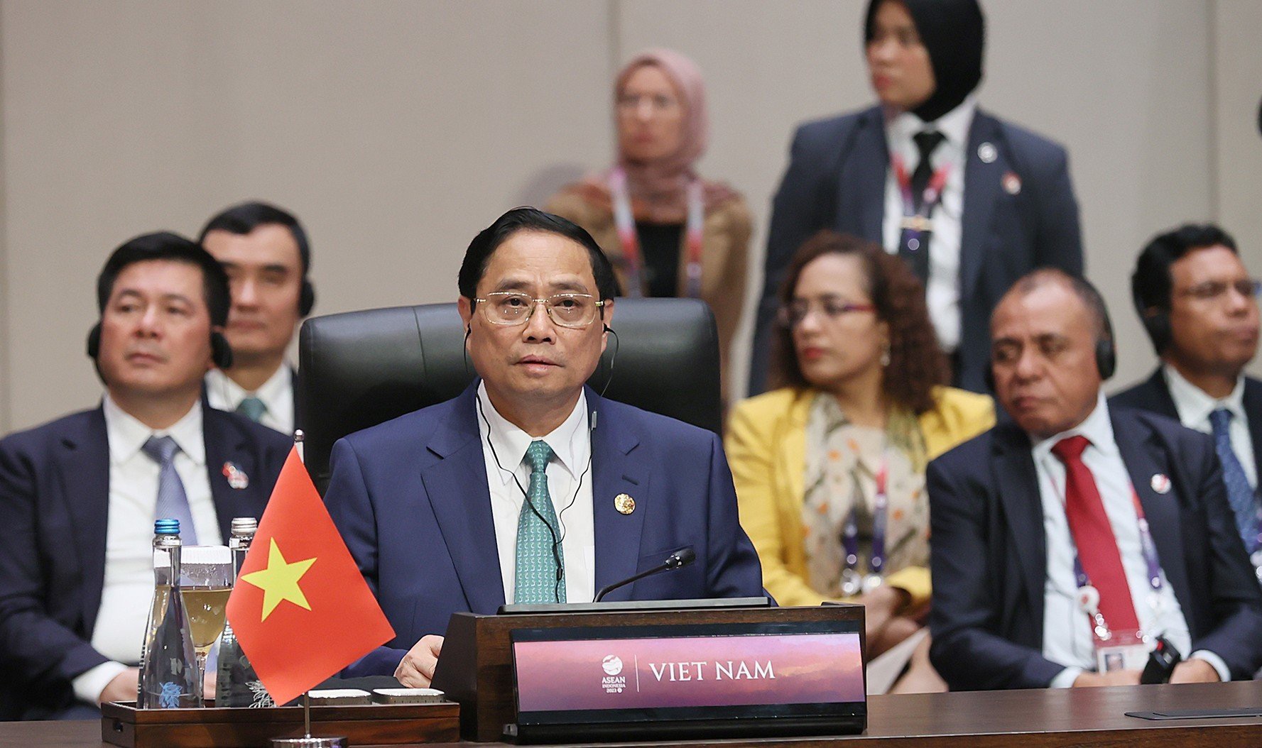 Thủ tướng Phạm Minh Chính đề nghị đưa hợp tác kinh tế trở thành trụ cột chính, là động lực thúc đẩy Đối tác Chiến lược toàn diện ASEAN-Nhật Bản - Ảnh: VGP/Nhật Bắc