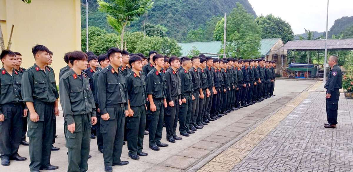 Lực lượng Cảnh sát cơ động (Công an tỉnh) sẵn sàng làm nhiệm vụ ứng phó với bão số 3.