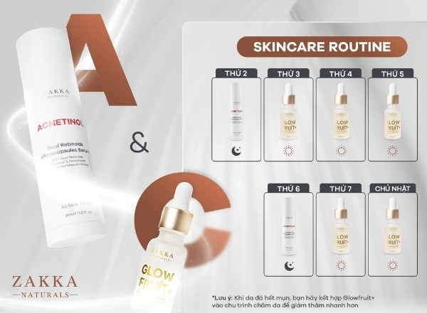 Hướng Dẫn Sử Dụng Serum Vitamin C Và Retinol ZAKKA