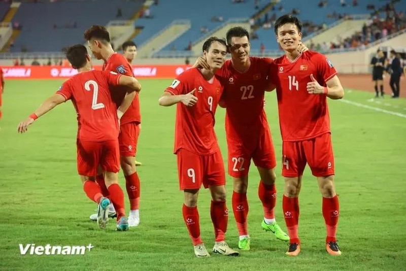 Members of the Vietnamese mens national football team