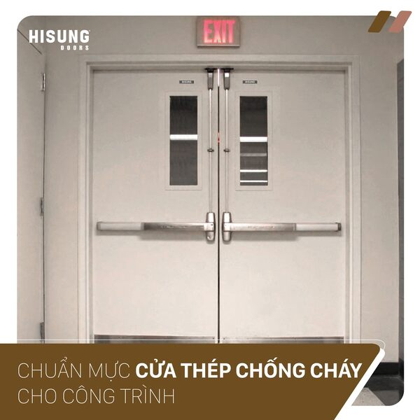 Cửa thép vân gỗ chống cháy tốt nhất