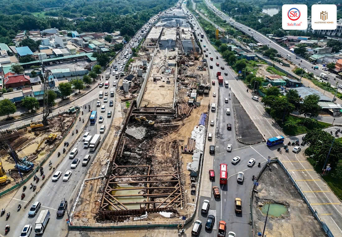 Nút giao An Phú là hạ tầng giao thông không chỉ quan trọng với Global City mà còn cả khu Đông, hiện đang được thi công rất nhanh dự kiến hoàn thành 2025