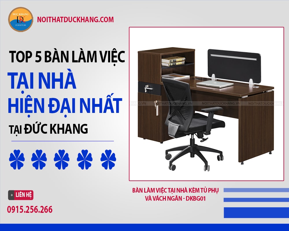 Bàn làm việc tại nhà chân sắt cách điệu - IRCV