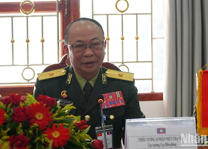 Thiếu tướng Siphan Phoutthavong, Cục trưởng Cục Bộ đội Biên phòng, Bộ Tổng Tham mưu Quân đội nhân dân Lào.