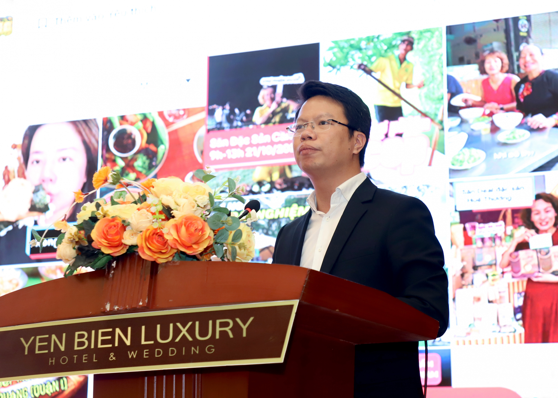 Ông Nguyễn Khánh Toàn, Phụ trách quan hệ Chính phủ của TikTok Việt Nam chia sẻ cách thức phát triển thương mại điện tử để kết nối khách hàng và bán hàng nông sản.