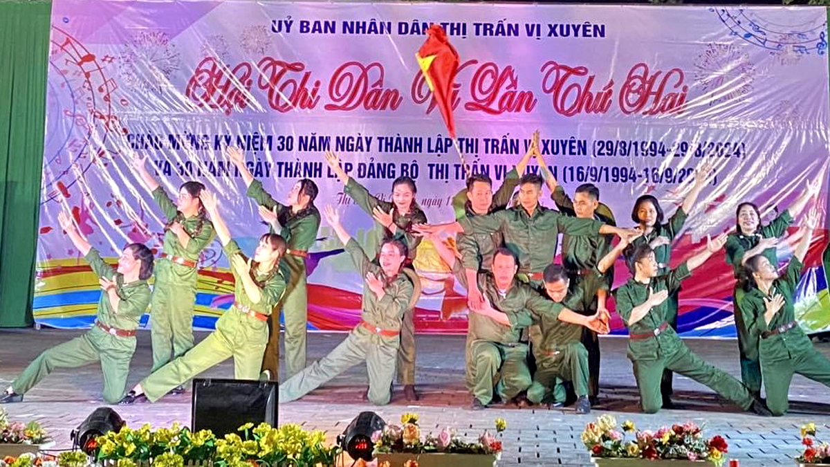 Tiết mục đặc sắc tại Hội thi. Ảnh CTV
