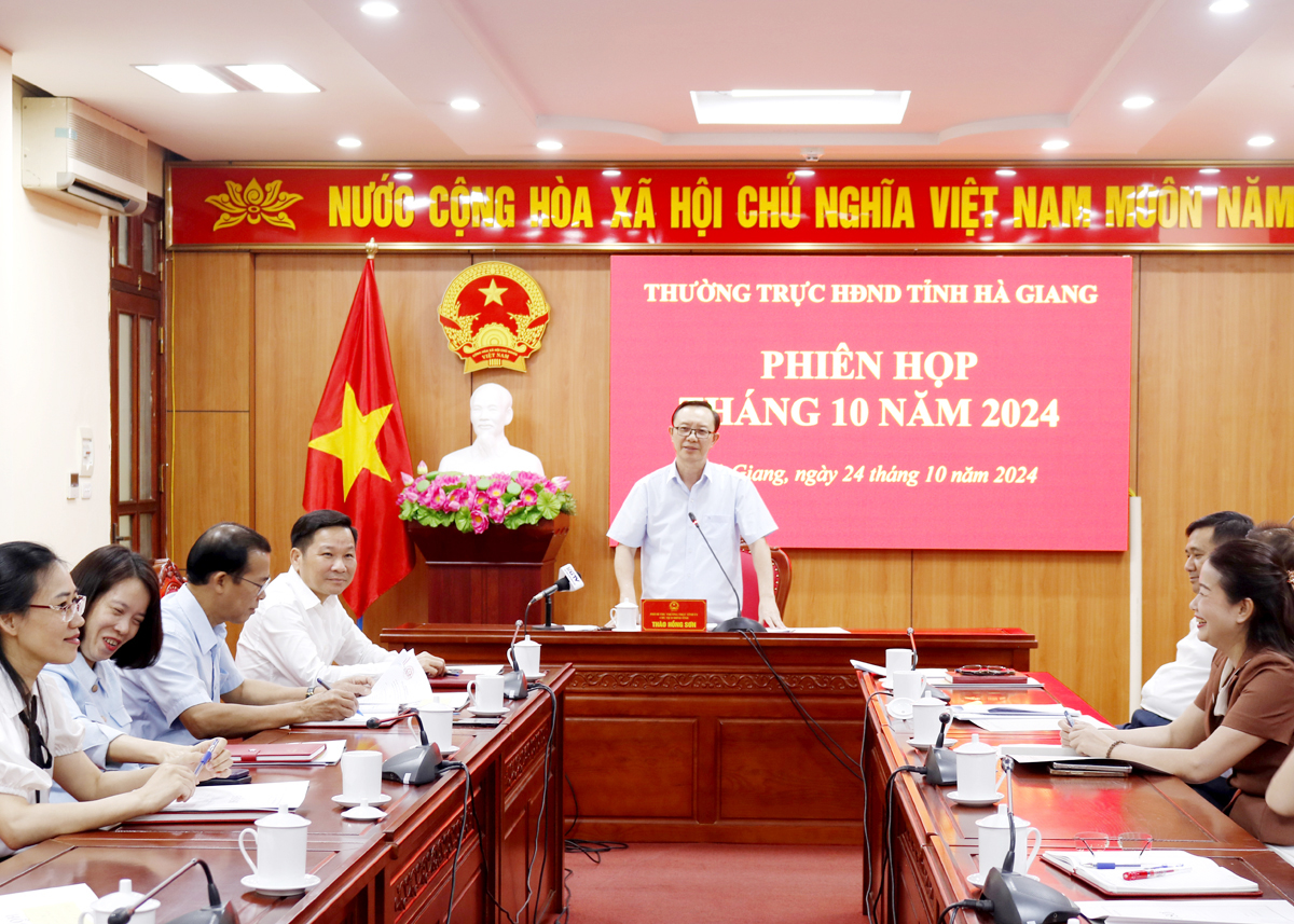 Thường trực HĐND tỉnh họp phiên tháng 10.