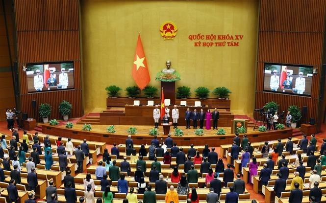 At the sworn-in ceremony