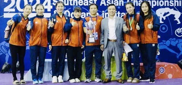 Wrestlers at the 2024 Southeast Asian Wrestling Championship & Oceania Invitational.