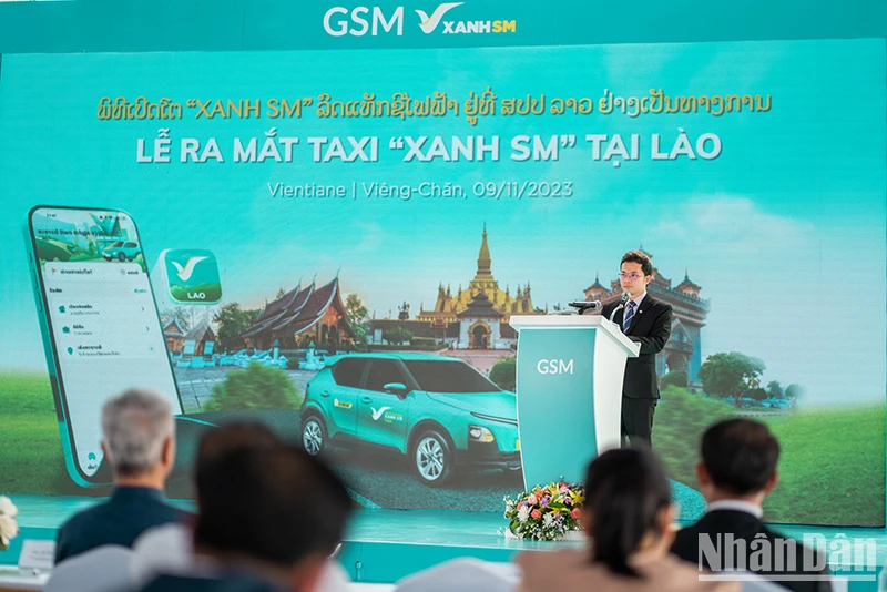 Tổng Giám đốc toàn cầu Công ty GSM Nguyễn Văn Thanh phát biểu tại sự kiện.