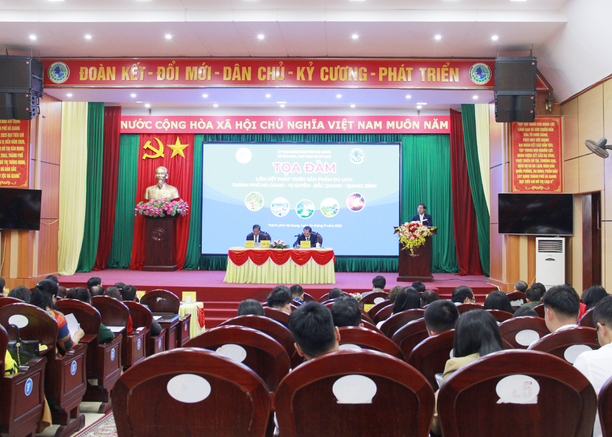 Tọa đàm liên kết phát triển du lịch tại thành phố Hà Giang, Vị Xuyên, Bắc Quang, Quang Bình.