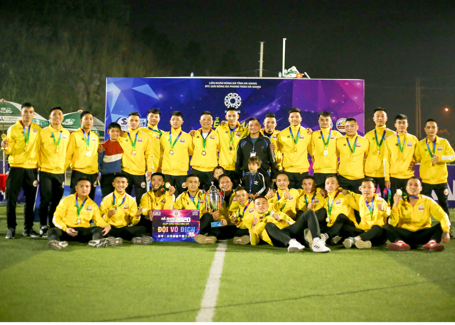 FC Sao Vàng đội bóng Vô địch Giải bóng đá phong trào Hà Giang League năm 2020
