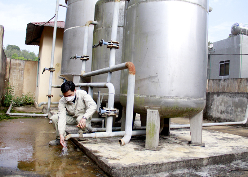 Các công trình cấp nước sinh hoạt nông thôn góp phần nâng cao chất lượng cuộc sống cho người dân.
