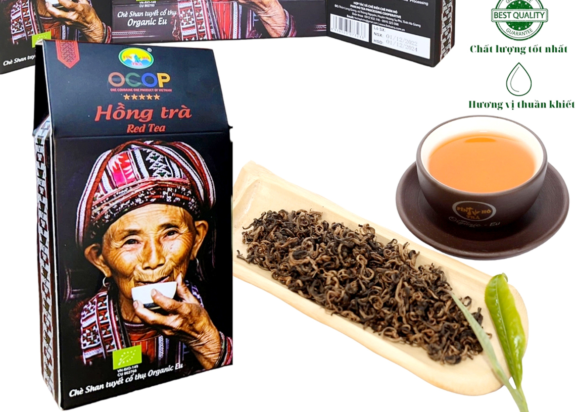 100g Black Tea from Phin Ho Tea Processing Cooperative has been re-awarded the national 5-Star OCOP certification.