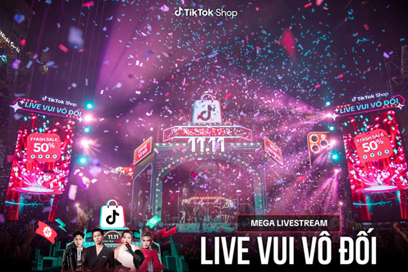 TikTok Shop Vietnam - MEGA LIVESTREAM 14 tiếng tại Phố Đi Bộ Nguyễn Huệ