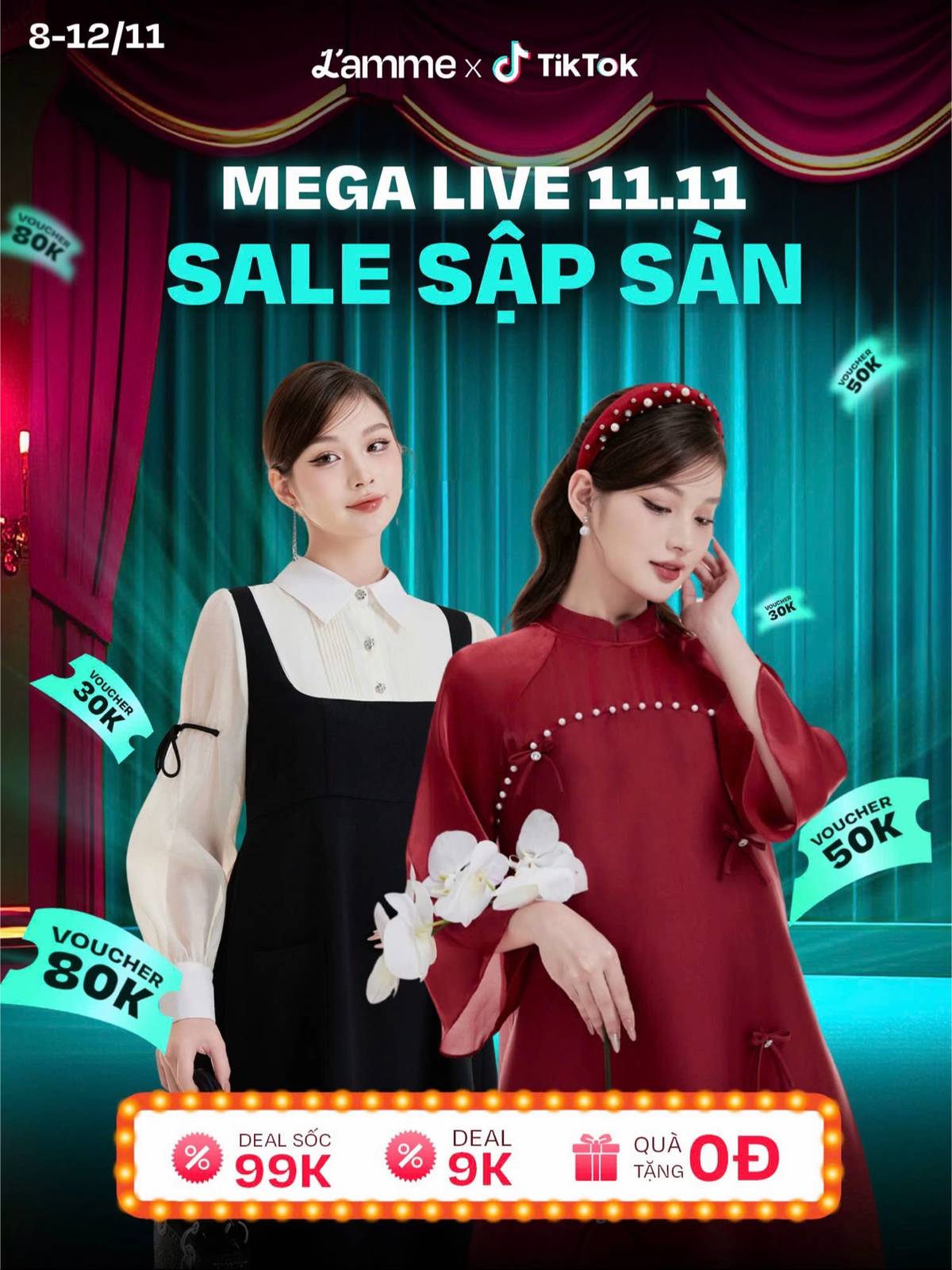 Sự kiện MegaLive của L’amme trên Tiktok 11/11