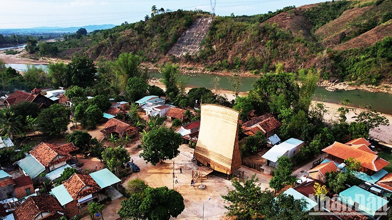 A corner of Kon Ktu community-based tourism village in Kon Tum City.