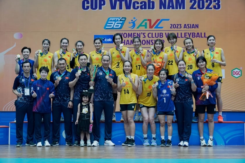 Đại diện bóng chuyền nữ Việt Nam - Sport Center 1 vô địch giải các CLB Châu Á 2023. 