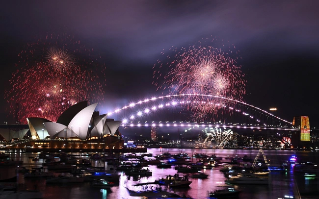 Pháo hoa rợp trời Sydney, chào đón năm 2024
