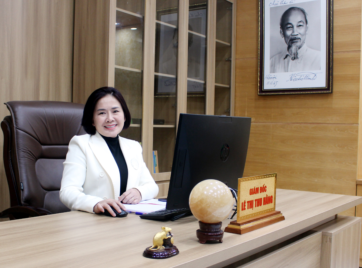 Đồng chí Lê Thị Thu Hằng, Giám đốc Trung tâm Khuyến công - Xúc tiến công thương.
