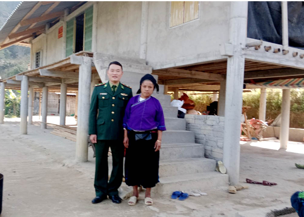 Ngôi nhà mới của chị Thèn Thị Coi, thôn Cao Sơn Hạ, xã Pố Lồ.