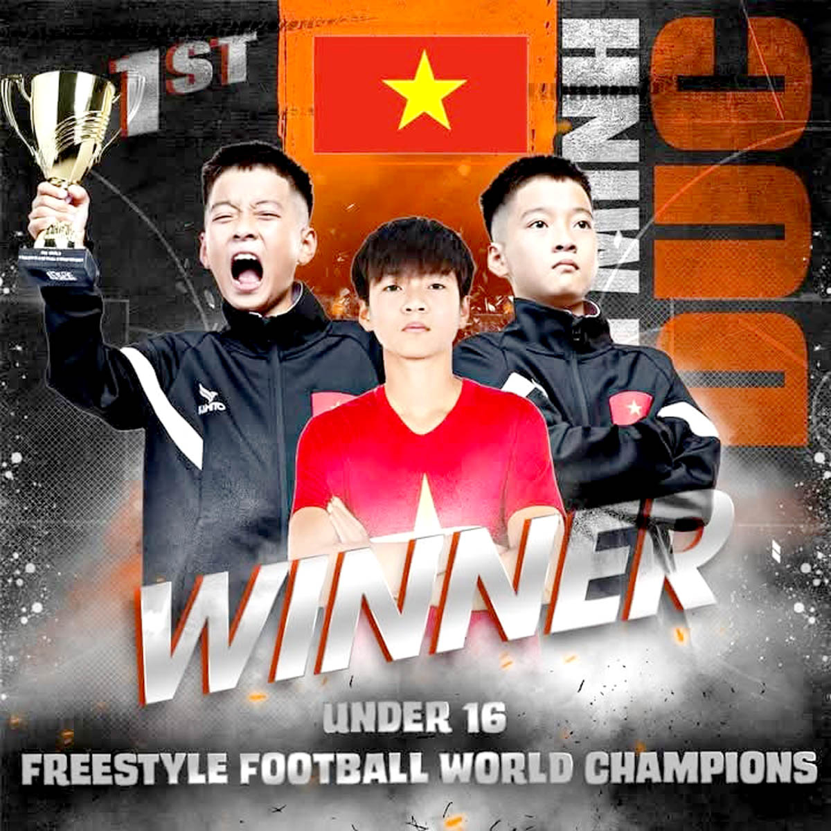 Cấn Minh Đức giành chức Vô địch tâng bóng nghệ thuật thế giới 2024. (Ảnh: FreestyleFootball)