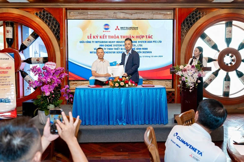 Bình Minh Group toàn quyền phân phối máy phát điện Mitsubishi tại Việt Nam