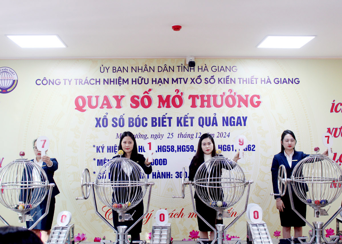 Mọi quy trình phát hành, quay số đảm bảo chính xác, khách quan, trung thực.