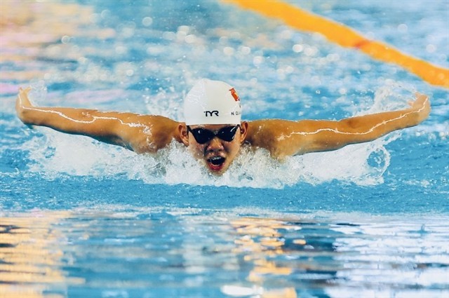 Nguyen Quang Thuan is one of two Vietnamese athletes at the 2024 World Aquatics Swimming World Championships in Hungary.