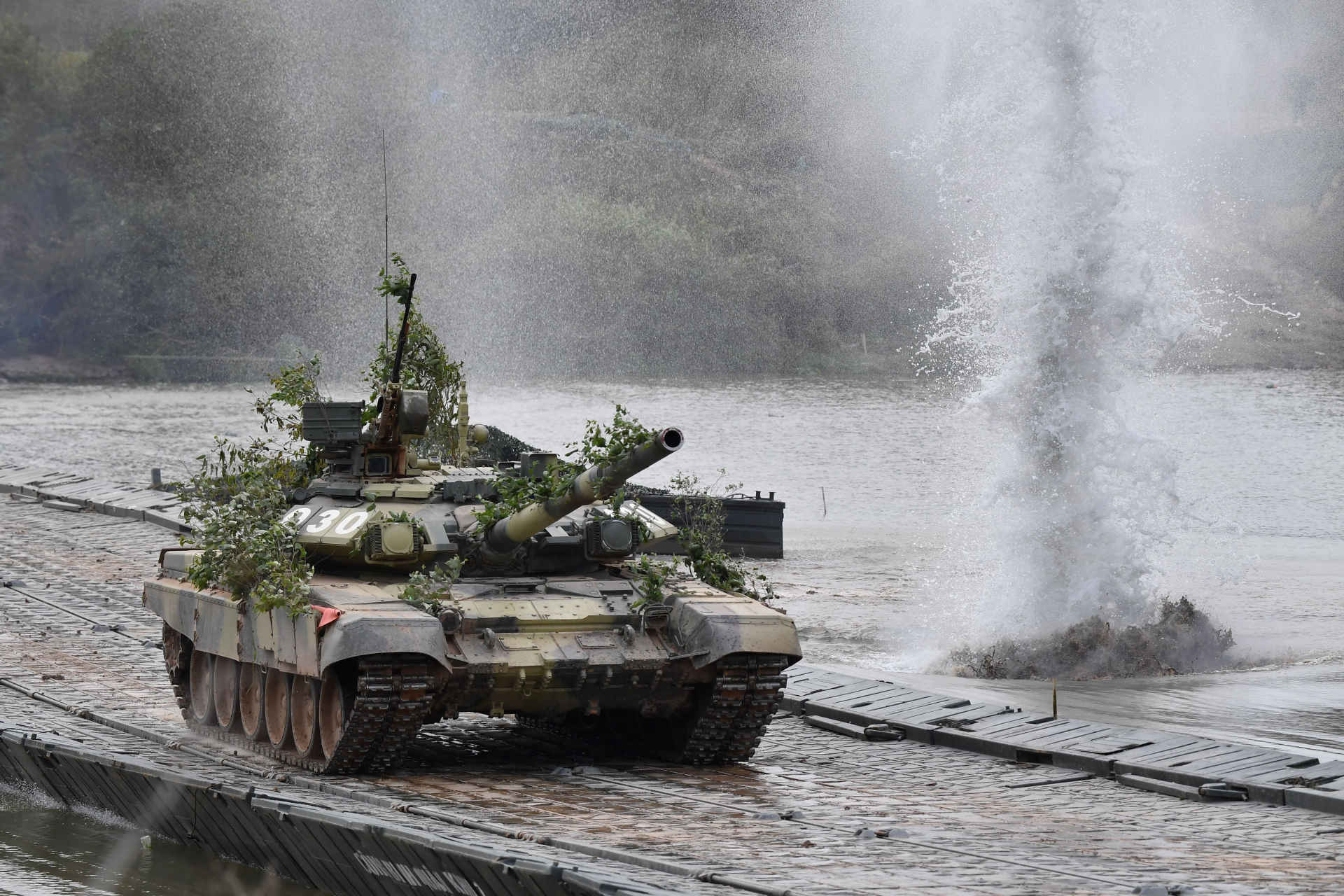 The exercise is conducted. (Photo: Peoples Army Newspaper)