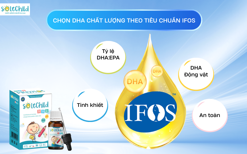 Bổ sung DHA tiêu chuẩn sẽ giúp bé nhận được lợi ích tốt nhất