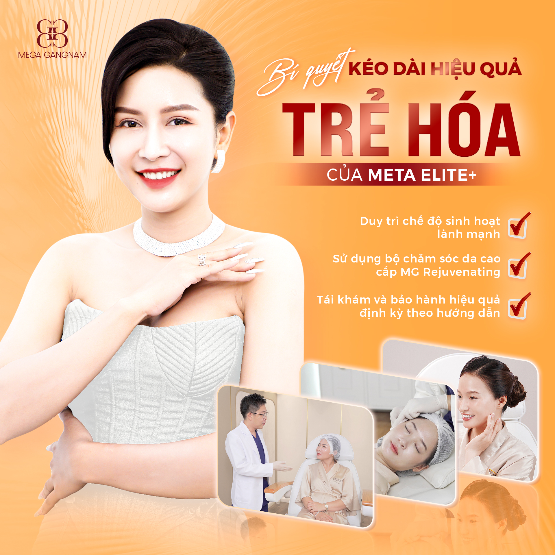 Meta Elite+ tích hợp đa công nghệ, xử lý tất cả các vấn đề lão hóa