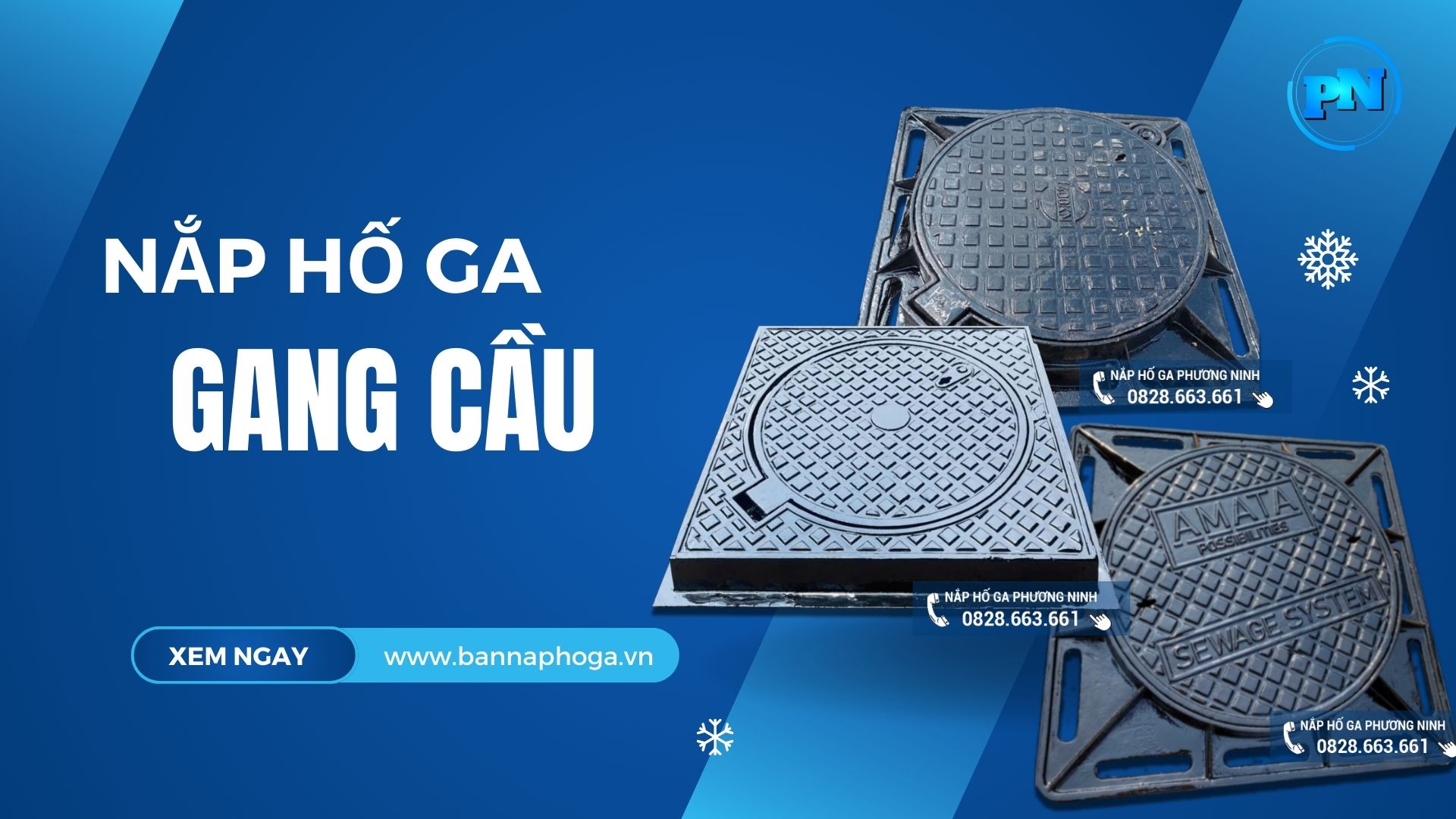 Nắp hố ga Gang Cầu Phương Ninh