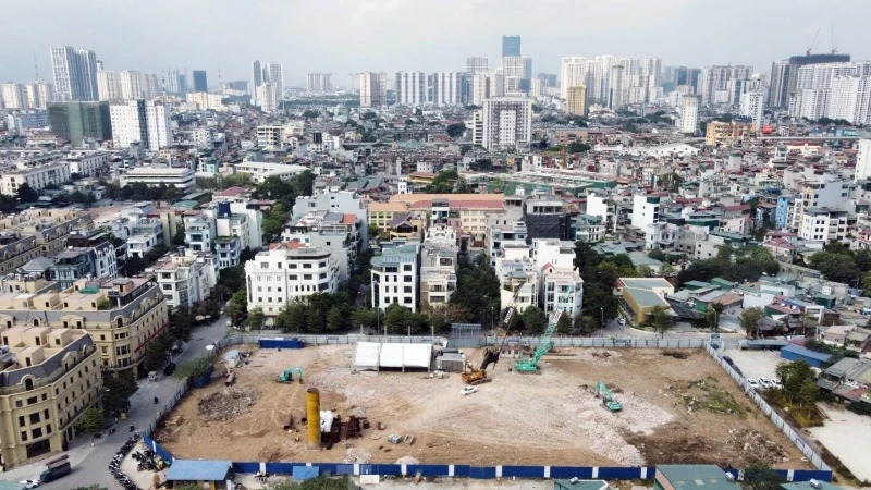 The land for social housing construction in Ha Dinh urban area.