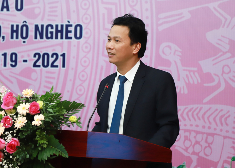 Bí thư Tỉnh ủy Đặng Quốc Khánh phát biểu cảm ơn Chủ tịch nước Nguyễn Xuân Phúc